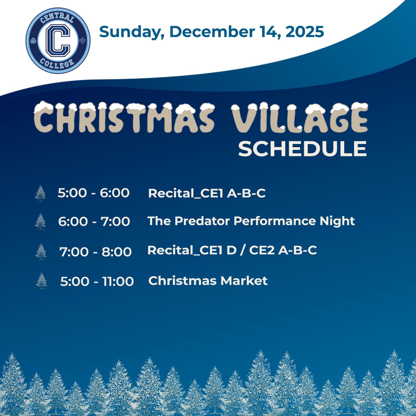 11 days of magic are coming to Central College!