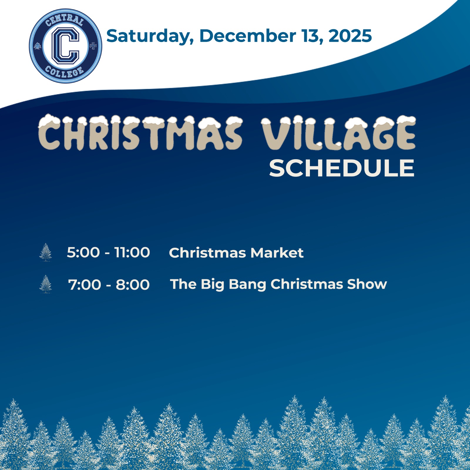 11 days of magic are coming to Central College!